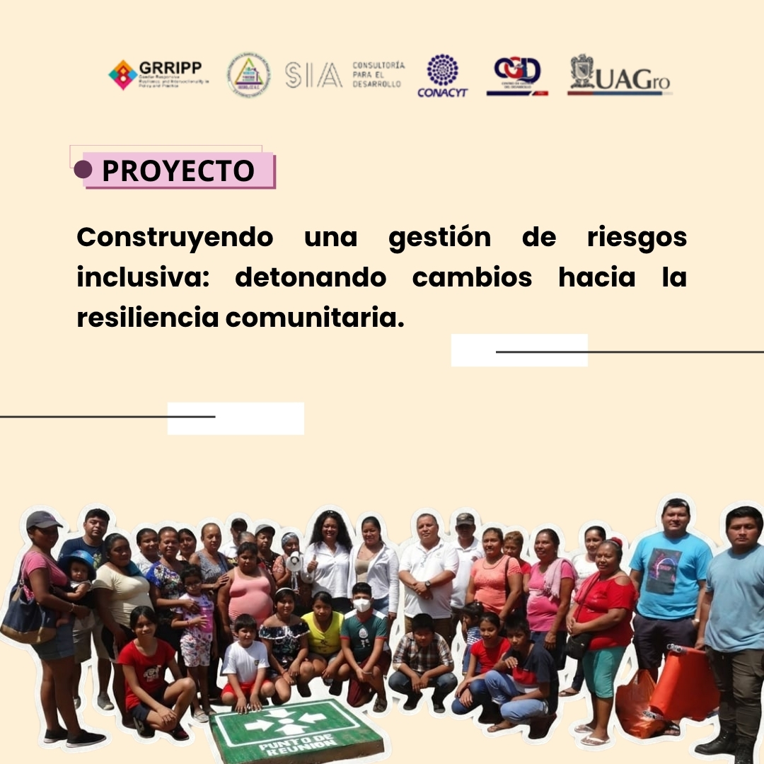 Proceso participativo para la gestión inclusiva del riesgo